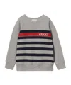 Gucci Print Sweater In Gray