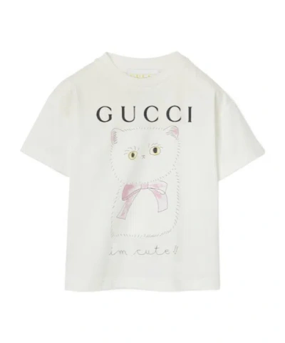Gucci Print T-shirt In White