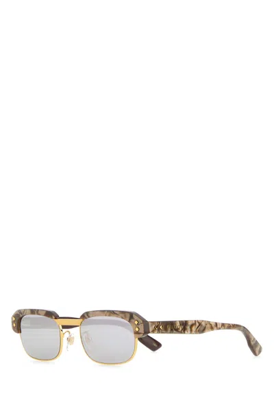 GUCCI PRINTED ACETATE AND METAL SUNGLASSES