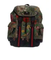 Gucci Printed Backpack In Black
