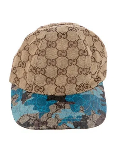 Pre-owned Gucci Printed Baseball Cap In Neutrals