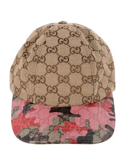 Pre-owned Gucci Printed Baseball Cap In Neutrals