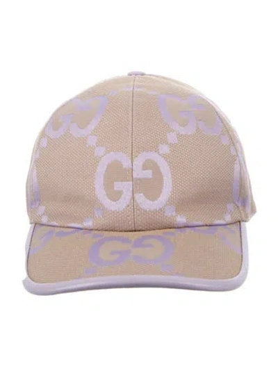 Pre-owned Gucci Printed Baseball Cap W/tags In Neutral