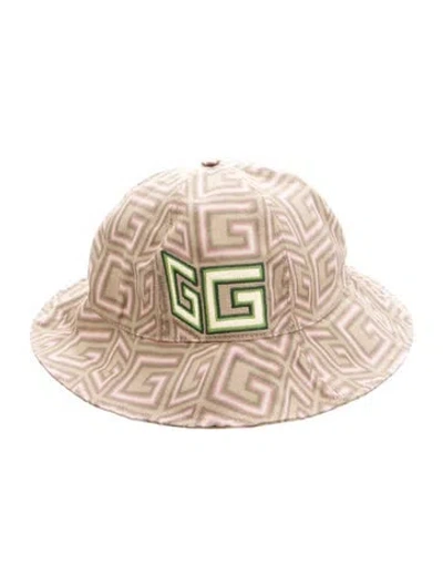 Pre-owned Gucci Printed Bucket Hat W/tags In Neutrals