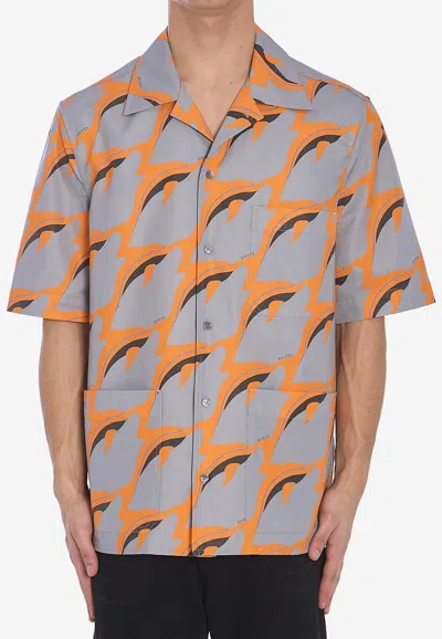 Gucci Printed Buttoned Shirt In Multi
