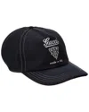 Gucci Printed Canvas Baseball Cap In Black