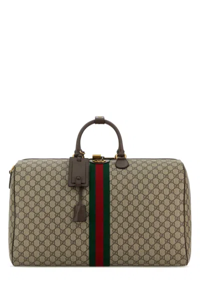 Gucci Savoy Gg-pattern Medium Tote Bag In Brown