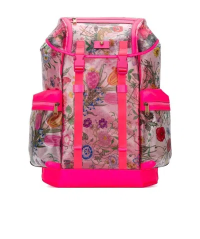 Gucci Printed Casual Backpack In Pink