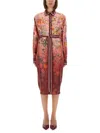 Gucci Women Printed Chemisier Dress In Multi