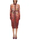 Gucci Women Printed Chemisier Dress In Multi