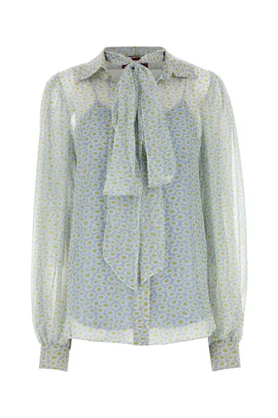GUCCI PRINTED CHIFFON SHIRT