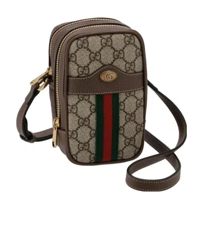 Gucci Printed Classic Shoulder Bag In Green