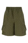 Gucci Bermuda Shorts Featuring All-over Pattern In Multi
