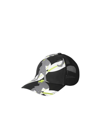 GUCCI PRINTED COTTON CANVAS BASEBALL HAT