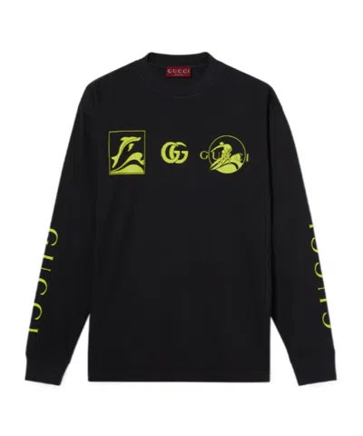 GUCCI GUCCI PRINTED JERSEY SWEATSHIRT