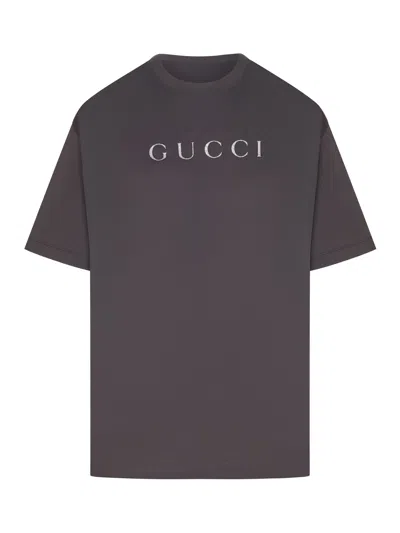Gucci Printed Cotton Jersey T-shirt In Multi
