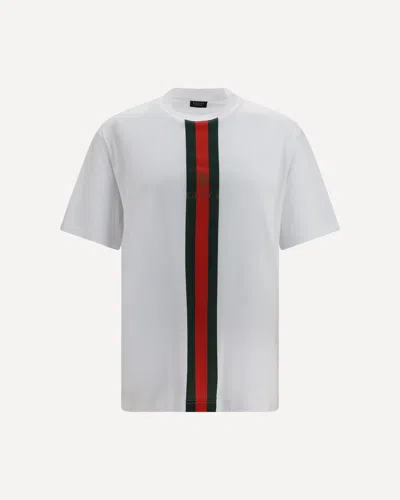 Gucci Printed Cotton Jersey T-shirt In Gray
