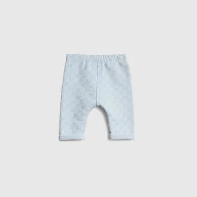Gucci Babies' Printed Cotton Pants In Blue