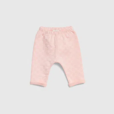 Gucci Babies' Printed Cotton Pants In Pink