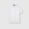 Gucci Stretch Cotton Piqué Polo Shirt In White