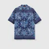 Gucci Printed Cotton Poplin Bowling Shirt