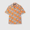 Gucci Printed Cotton Poplin Shirt In Multi