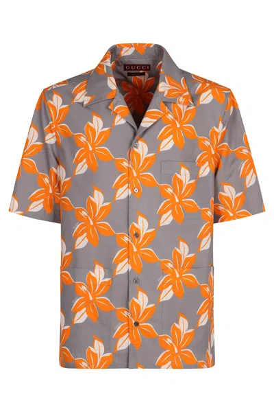 GUCCI PRINTED COTTON POPLIN SHIRT