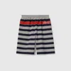 Gucci Cotton Bermuda Shorts In Grey