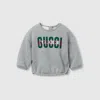 Gucci Printed Cotton Sweatshirt In Grey