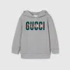 Gucci Kids' Printed Cotton Sweatshirt In Grey