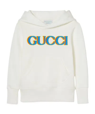 Gucci Printed Cotton Sweatshirt In White