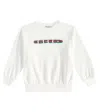 Gucci Printed Cotton Sweatshirt In White