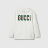 Gucci Printed Cotton Sweatshirt In White