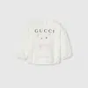 Gucci Printed Cotton Sweatshirt In White