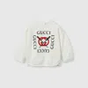 Gucci Printed Cotton Sweatshirt In White