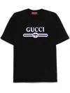 Gucci Printed Logo T-shirt In Black