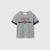 Gucci Babies' Printed Cotton T-shirt In Grey