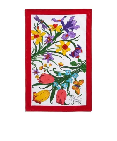 Gucci Printed Cotton Terrycloth Beach Blanket In Purple