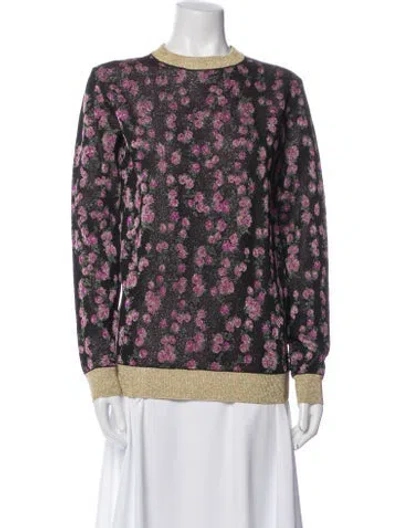 Pre-owned Gucci Printed Crew Neck Sweater