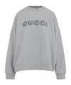 Gucci Sweatshirt Grey Cotton Dropped Shoulders In Gray