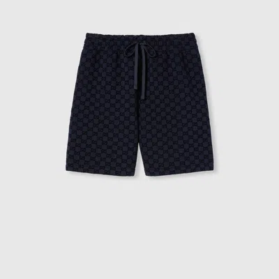 Gucci Printed Double Jersey Viscose Shorts In Black