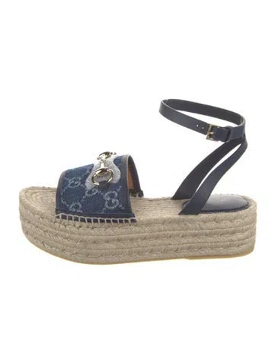 Pre-owned Gucci Printed Espadrilles