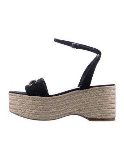 Pre-owned Gucci Printed Espadrilles In Neutrals