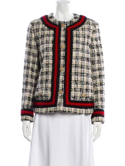 Pre-owned Gucci Printed Evening Jacket In Neutral