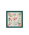 Gucci Printed Flora Silk Twill Carre In Green