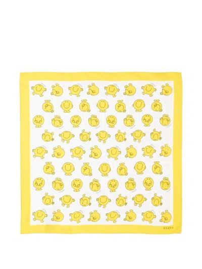 Gucci Kids' Printed Foulard In White
