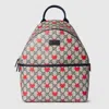 Gucci Printed Gg Backpack In Blue