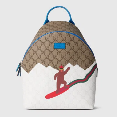 Gucci Printed Gg Backpack In Multi