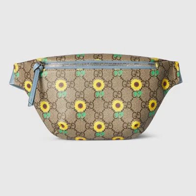 Gucci Kids' Printed Gg Belt Bag In Beige