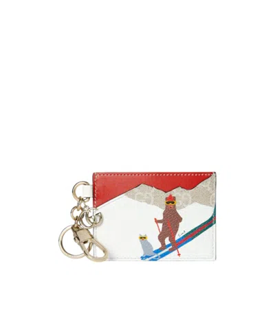 Gucci Printed Gg Card Case In Multi